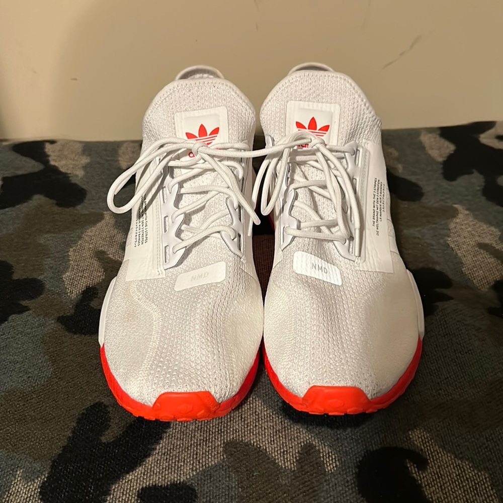 Adidas NMD R1 White Men’s Athletic Sneaker Running Shoe Size 13